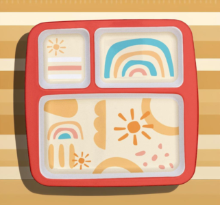 3 Partition Square Plate