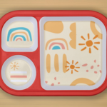 3 Partition Round Plate