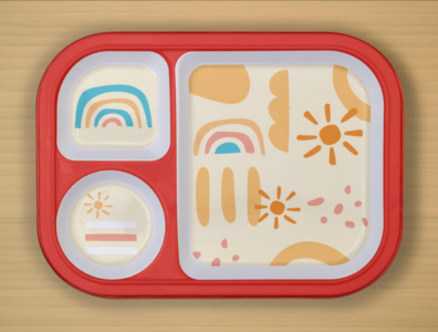 3 Partition Round Plate