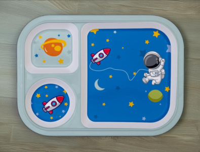 3 Partition Round Plate