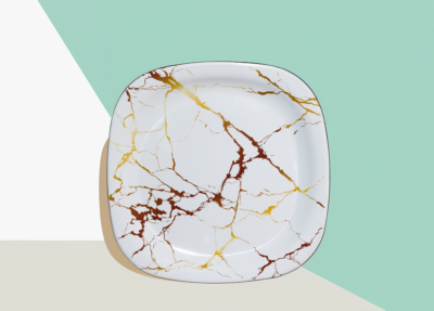 6 Pcs Dinner Plate Crystal